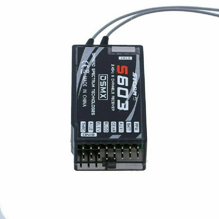 1 * 6 Channels S603 Receiver for JR for SPECTRUM for DSM-X for DSM2 Transmitter 2 Mode, 3.3-9.6V S603 Receiver 6 Channel 2.4GHz PPM