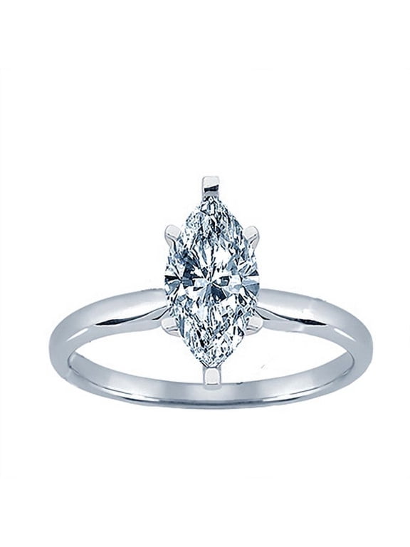 1.6 Ct Elegant Wedding Engagement Ring in Marquise Shape Excellent Polish Perfect for Women