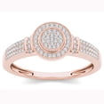 thumbnail image 1 of 1/6 Ct TDW Diamond 10KRose Gold Halo Engagement Ring, 1 of 5