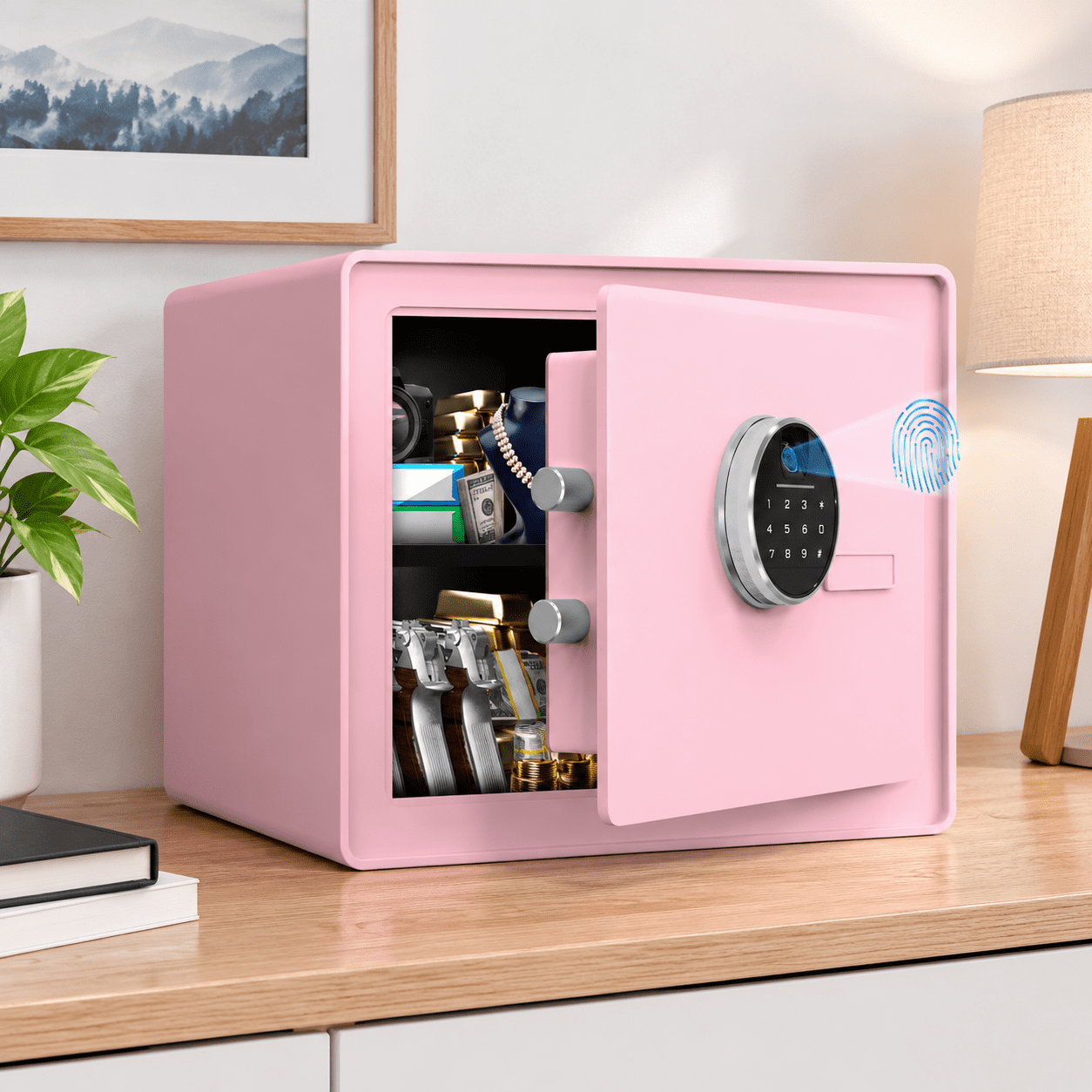 1.6 Cu.ft Luxury Fingerprint Safe Biometric Box - Walmart.com