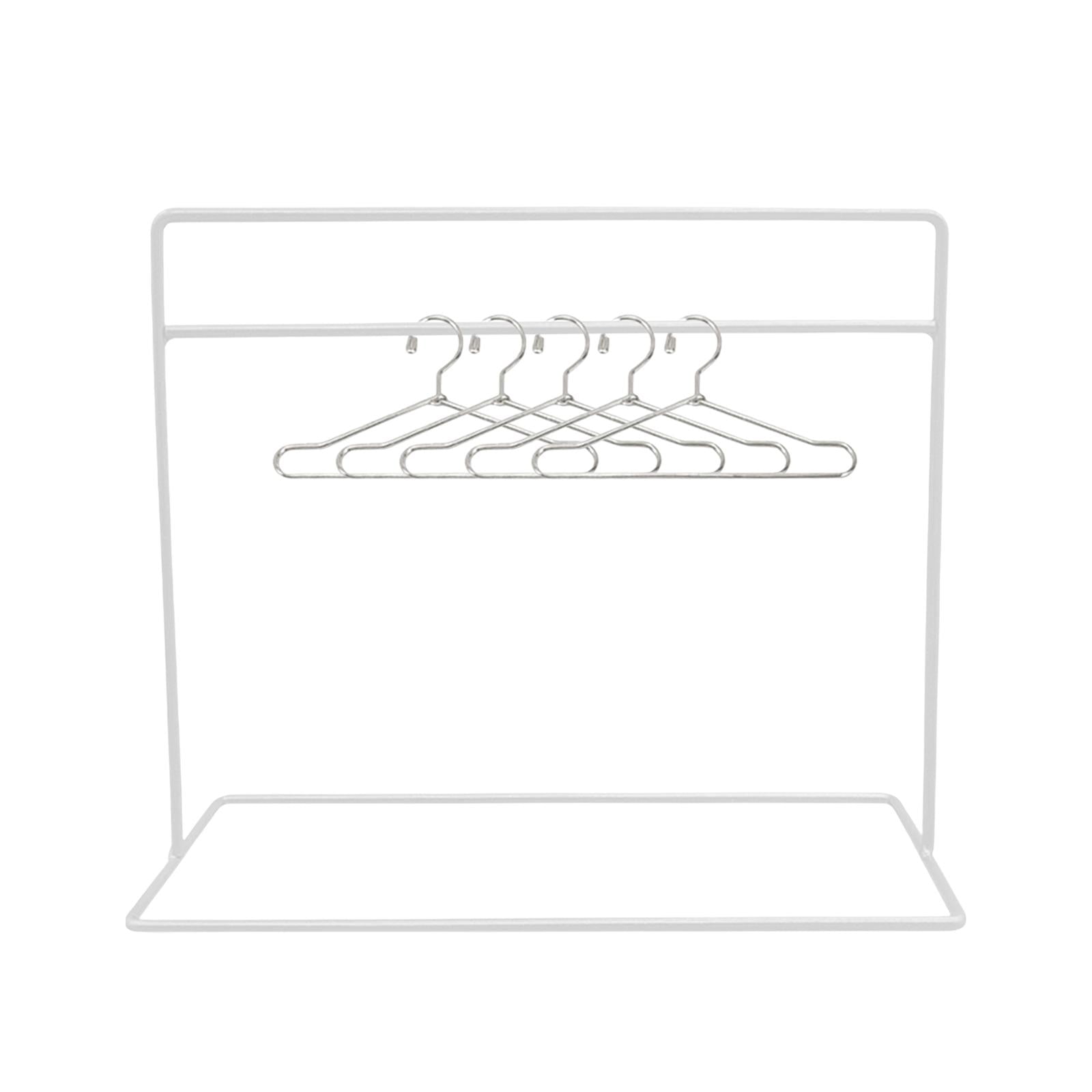 Uniquewings Double Pole Portable Clothing Hanging Garment Rack Laundry