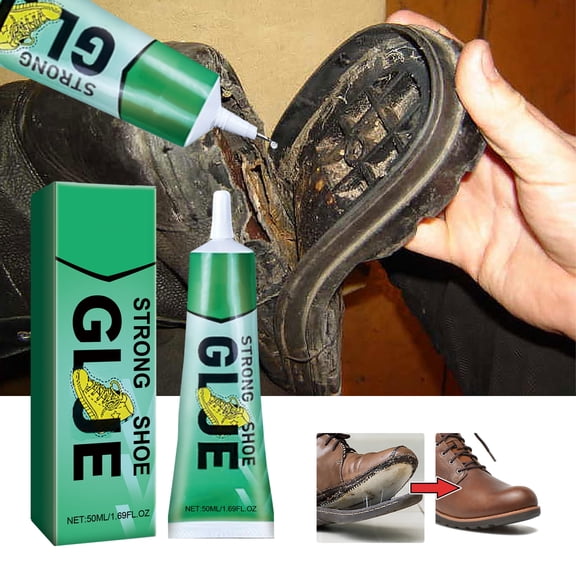 1.6 Fl Oz Strong Shoe Repair Adhesive, Professional Waterproof & Durable Shoe Glue, Quick-Drying Sole Fix Glue For Repairing Sneakers, Boots, Sandals And Leather Shoes For S,