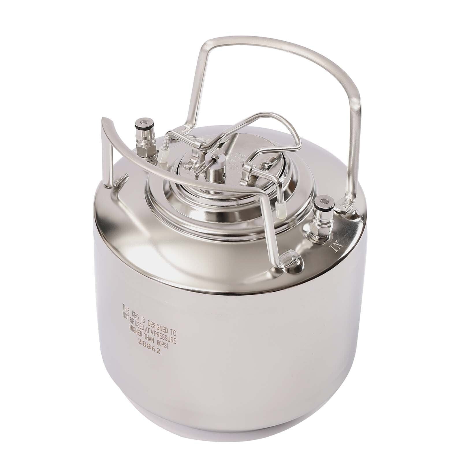 1.6 Gallon Beer Keg, Mini Ball Lock Keg System, 6L Home Brewing Beer