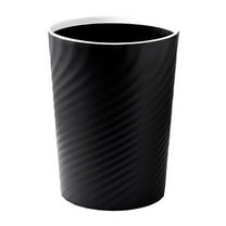 1.6 Gallon Trash Can,Plastic Office Trash Can, Wastebasket Trash Container,Plastic Small Trash Can Wastebasket,Garbage Container Basket for Bathrooms, Laundry Room, Offices(Black,6.49x10x7.87")