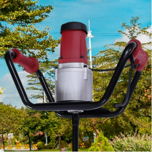 1.6 HP Post Hole Digger Electric 1500W Hole Digging Machine Head with Pure Copper Motor for Setting of Fence Posts Trees Shrubs
