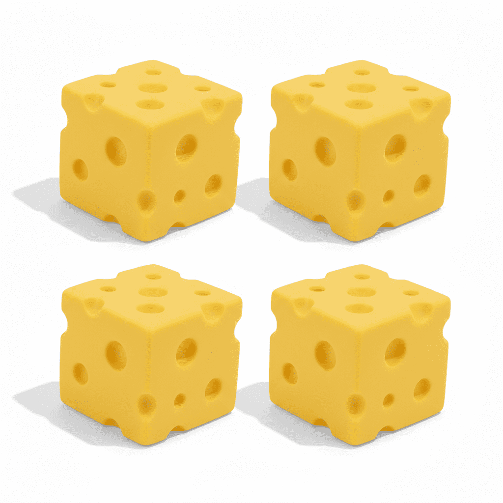 Chhese Slow Rise 1.6 Inch 4 Pack Cheese Squeeze Toys Slow Rise Yellow Swiss Cheese ...