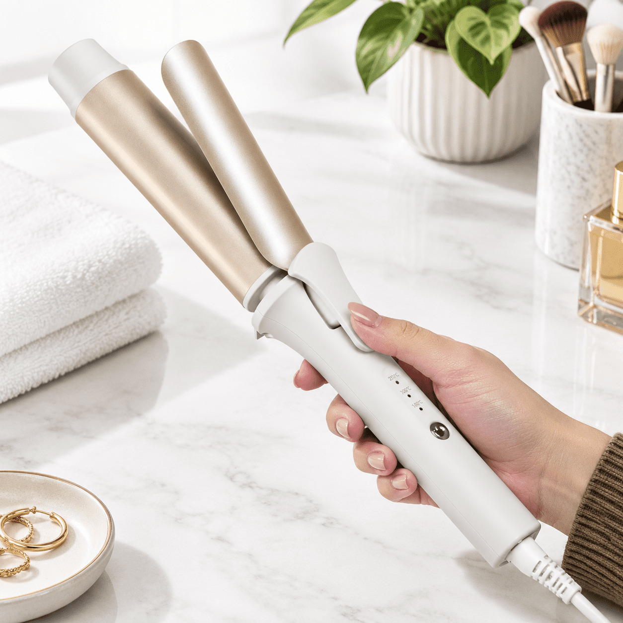 1.6 Inch Long Curling Iron Ceramic For Every Hair Type - Walmart.com