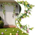 thumbnail image 1 of 1.6 M Easter Garland Spring Vine, Easter Artificial Garland Easter Eggs & Flowers, Spring Flower Garland, Spring Summer Floral Vine Garland for Rustic Mantle Arch Home Table Tree Decor, 1 of 9