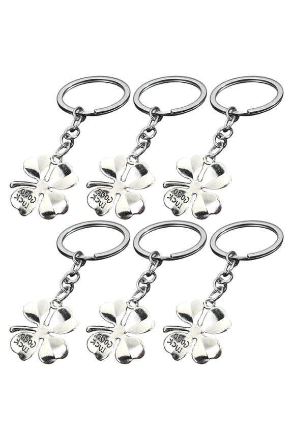 1. 6-Pack Antique Bronze Four Keychains Kirsite for Keys & Gifts