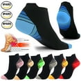 thumbnail image 1 of 1-6 Pairs Ankle Compression Socks for Men Women Athletic Low Cut Compression Socks Running Medical, 1 of 2