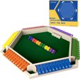 16 Players Shut The Box Dice Game, Wooden Board Table Math Game with