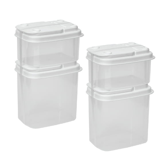 Buddeez Plastic Storage Canisters with Flip Lids, Set of 4