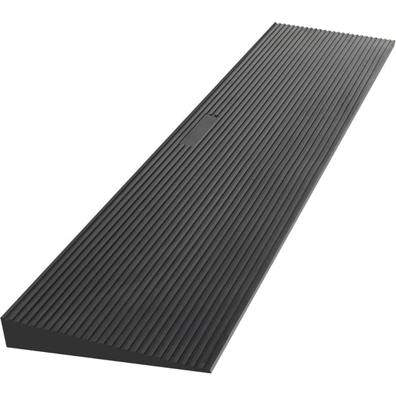 1.6"" Rise Threshold Ramps for Doorways,35.4"" Wide Natural Rubber Wheelchair Ramp Adjustable & Cuttable, Non-Slip Rubber Door Entry Ramp Doorways Driveways for Wheelchairs, Scooters, Walkers