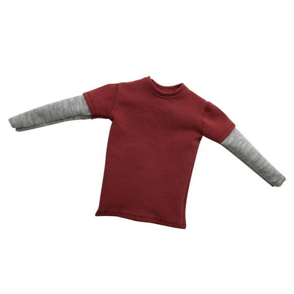 1:6 Scale Action Figure Outfit Clothing Sleeve T-shirt Top