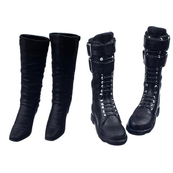 1/6 Scale Boots Shoes for 12 inch Ph Figures - High Heel Long