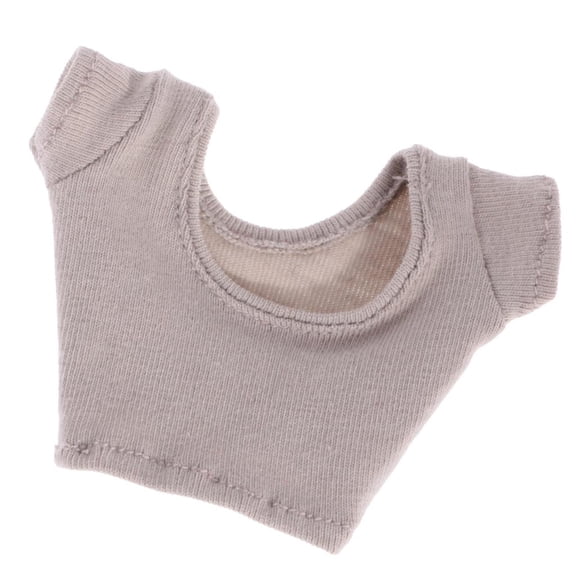 1/6 Scale Crop Top Outfit Clothing for 12'' Female Action Figure - Gray, .