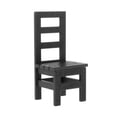 thumbnail image 1 of 1/6 Scale Furniture Wooden Model for Figures Miniature Furniture Chair Black, 1 of 8