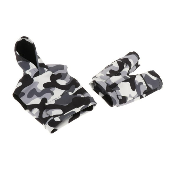 1/6 Scale Male Dolls Clothes Male Hooded Top Shorts for 12" Soldiers Figures Style D