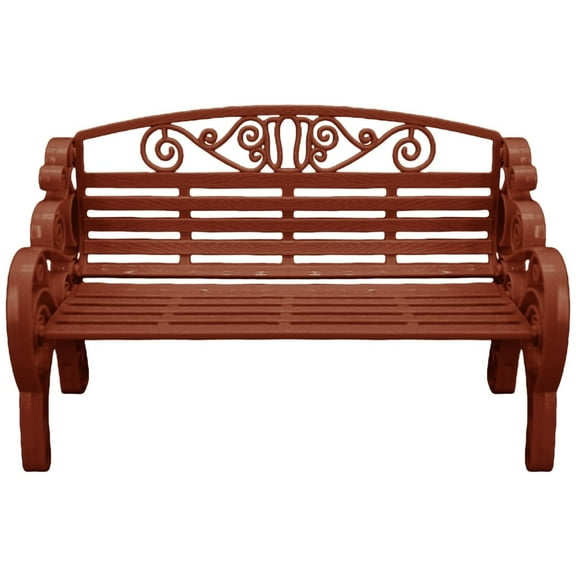 1:6 Scale Miniature Garden Bench, Miniature Garden Bench, Dollhouse Furniture Bench, 1:6 Scale Dollhouse Decor, DIY Miniature Park Bench, Scrollwork Dollhouse Bench, Mini Bench for Dollhouse