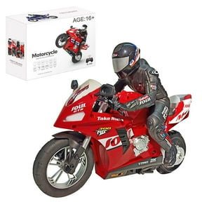 1/6 Scale RC Motorcycle for Adults, 2.4G Dual‑Motor Two-Wheel Self‑Balancing RC Drift Bike with Six‑Axis Gyroscope, High-Speed Drift Racing Vehicle for Enthusiasts - RTR
