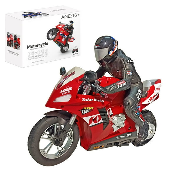 1/6 Scale RC Motorcycle for Adults, 2.4G Dual‑Motor Two-Wheel Self‑Balancing RC Drift Bike with Six‑Axis Gyroscope, High-Speed Drift Racing Vehicle for Enthusiasts - RTR