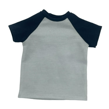 1:6 Short Sleeve T Shirt Miniature Clothing for 12" Figures Body Accessories Blue