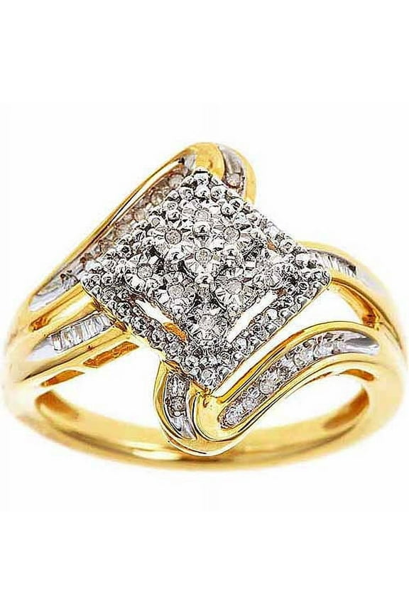 1/6-carat T.w. Round White Diamond Sterl