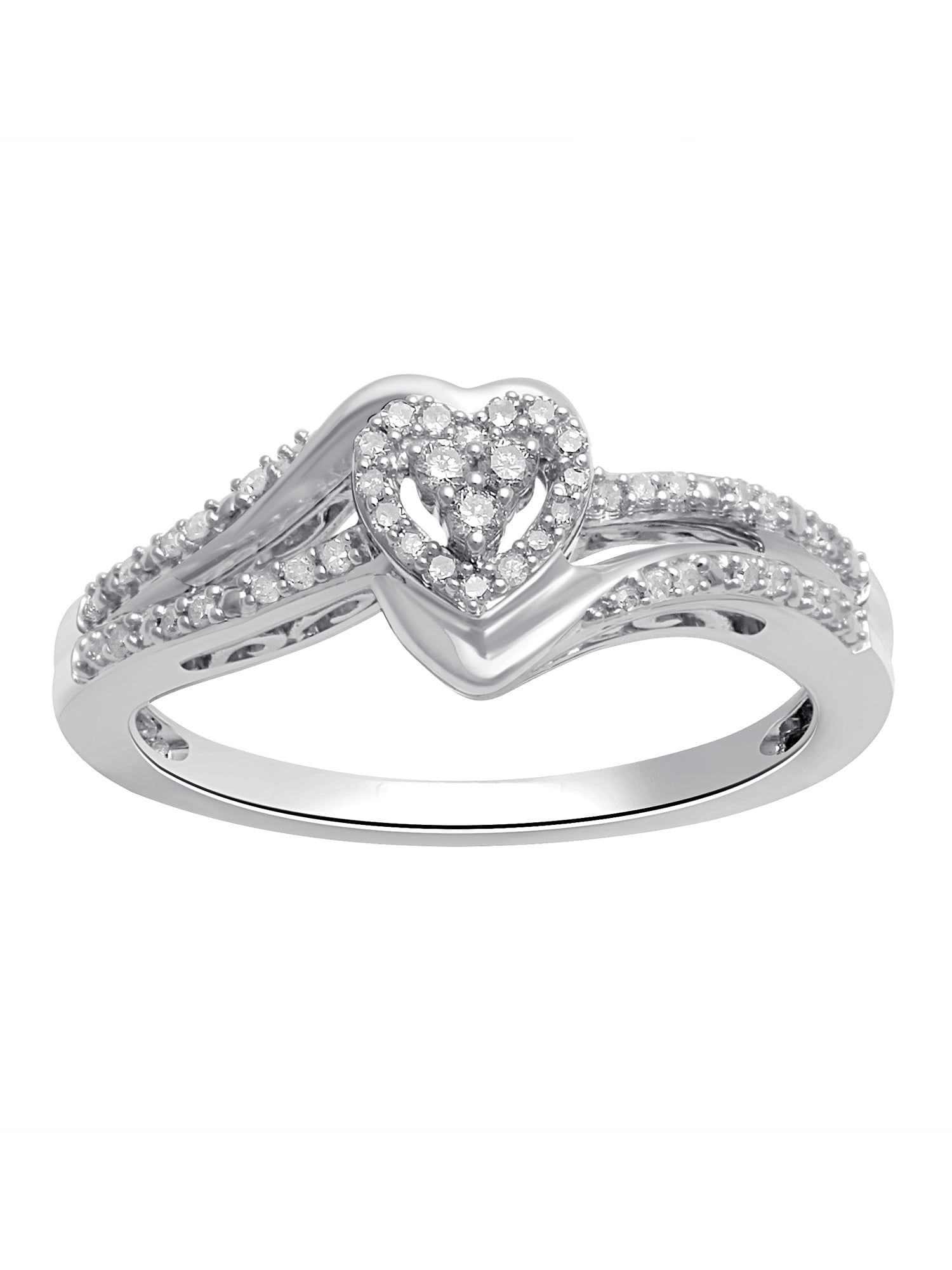 1/6 cttw white diamond sterling silver Ring