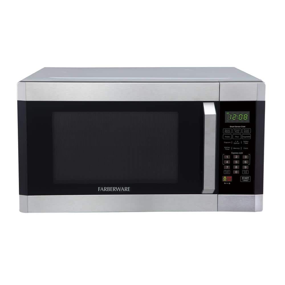 1.6 cu. Ft. 1100 Watt Countertop Microwave Oven with Smart Sensor in