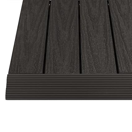 1/6 ft. x 1 ft. Quick Deck Composite Deck Tile Straight Fascia in Indonesian Merbau (4-Pieces/Box)