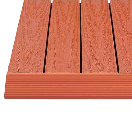 1/6 ft. x 1 ft. Quick Deck Composite Deck Tile Straight Fascia in Madrid Red (4-Pieces/Box)