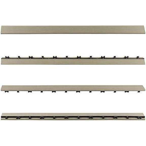 1/6 ft. x 3 ft. Quick Deck Composite Deck Tile Straight Fascia in Roman Antique (2-Pieces/Box)$$Tools & Hardware Other