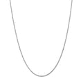 thumbnail image 1 of 1.6 mm x 20 in. 10K White Gold Machine Made Diamond Cut Rope Chain, 1 of 1