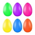 thumbnail image 1 of 1.6 x 2.4 Inch Reusable Plastic Easter Eggs for DIY Crafts & Party Favors - Fillable Decorative Twist Open Shells - 6 Pack, 1.6 x 2.4 inch, 1 of 3