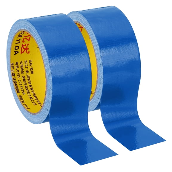 Uxcell 1.6"x0.01" Bookbinding Tape 2 Roll 11 Yard Cloth Bookbinding Repair Tape Book Binding Tape Self Adhesive Blue
