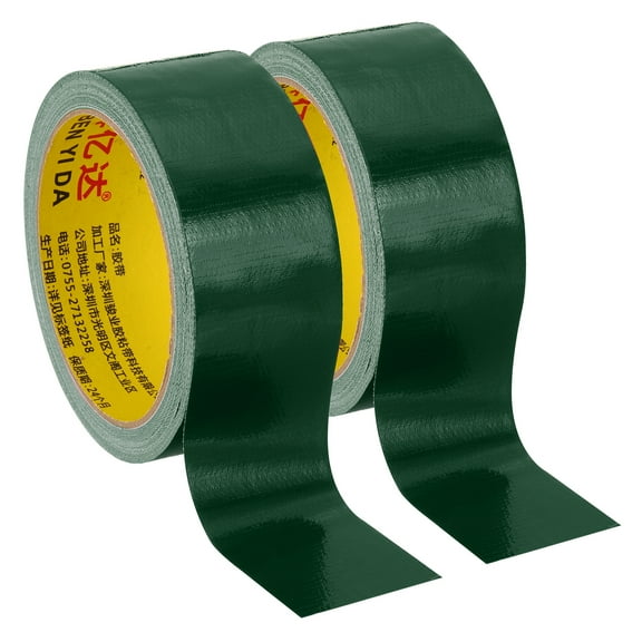Uxcell 1.6"x0.01" Bookbinding Tape 2 Roll 11 Yard Cloth Bookbinding Repair Tape Book Binding Tape Self Adhesive Green