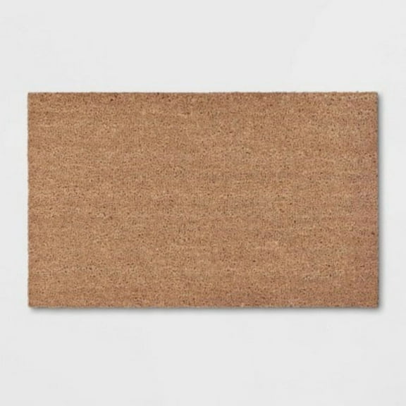 1'6"x2'6" Solid Doormat Beige