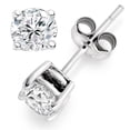 thumbnail image 1 of 1.60 CT Round Diamond Stud Earrings, 14K White Gold, 1 of 1