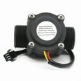 thumbnail image 1 of 1-60L/Min DC 3.5-24V Hall Effect Water Flow Sensor Counter Meter FS300A, 1 of 7