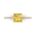 thumbnail image 1 of Clara Pucci 14K Rose Gold 1.62ct Yellow Solitaire with Accents Ring, 1 of 8