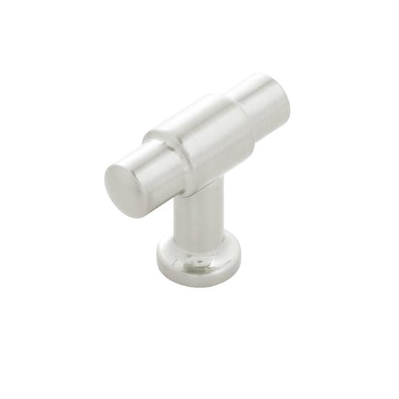 1.62 x 0.62 in. T-Knob, Satin Nickel