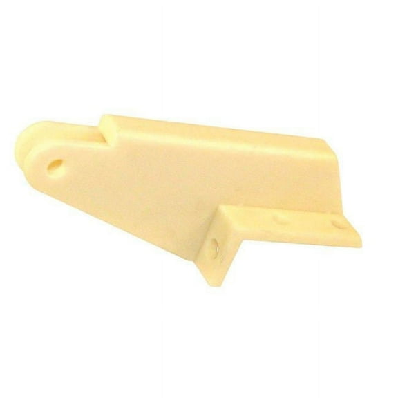 1.62 x 4.25 x 1.15 in. White Plastic Jamb Bracket
