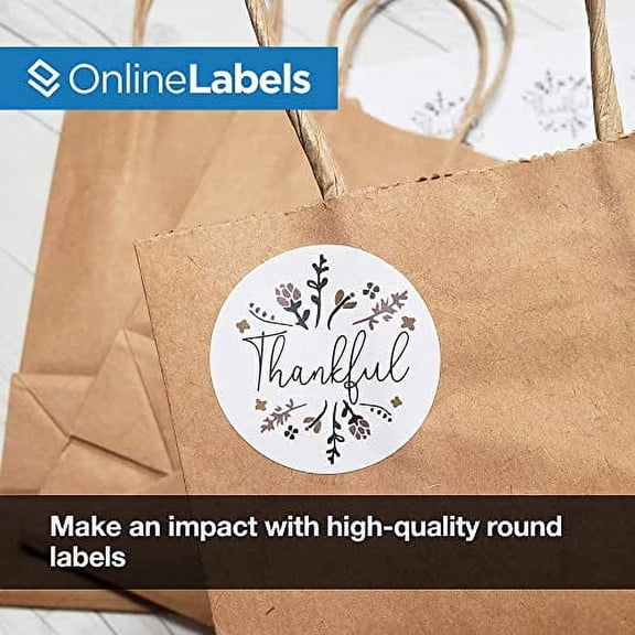 1.625 Inch Round Labels - Pack of 2,000 Circle Sticker, 100 Sheets - Inkjet or Laser Printer - Online Labels