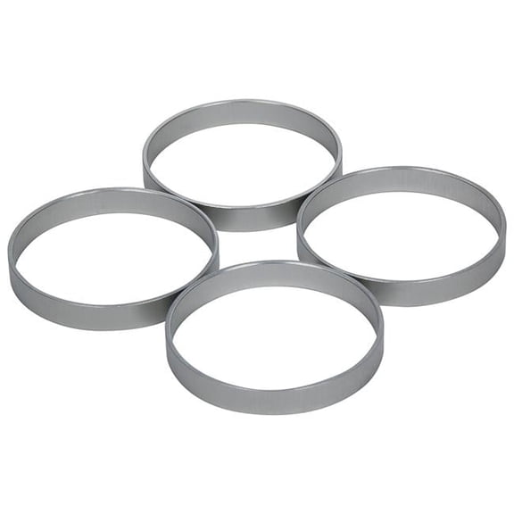 1.625 in. Aluminum Restrictor Plate Inserts with 0.5 in. Restrictor Plate, Natural - Set of 4