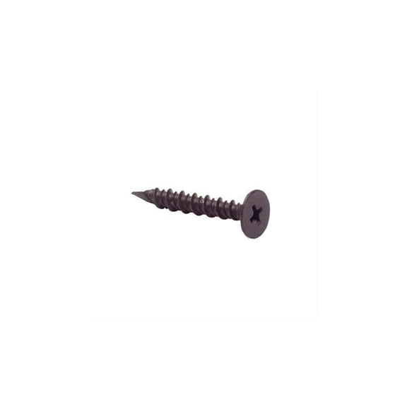 1.625 in. No.8 Wire Phillips Flat Head Cement Board Screws, Black - Pack of 5000