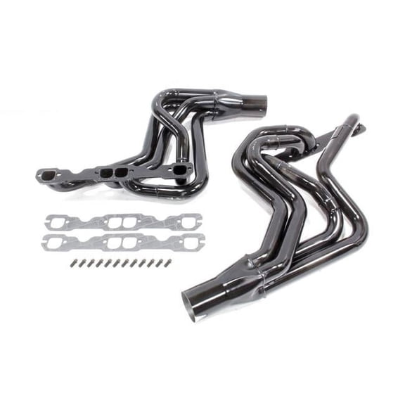 1.625 to 1.75 in. Primary Collector Street Stock Header for Small Block Chevy, GM A-Body, F-Body & G-Body - Black