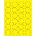thumbnail image 1 of 1.63 in. Fluorescent Yellow Circle Laser Labels, 1 of 1