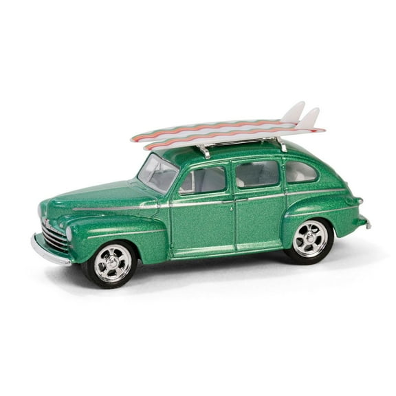 1/64 1946 Ford Fordor Super Deluxe with Roof Rack & Surfboards, Hobby Shop 16 97160-A