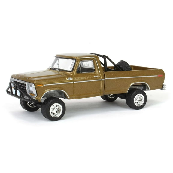 1/64 1979 F250 Ranger Lifted Rollbar Mounted Spare Gold All Terrain 16 35290-D