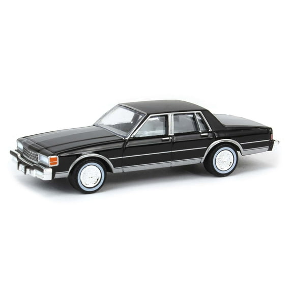 1/64 1988 Chevy Caprice Classic Brougham, Black, Rick's Auto Sales GL51624